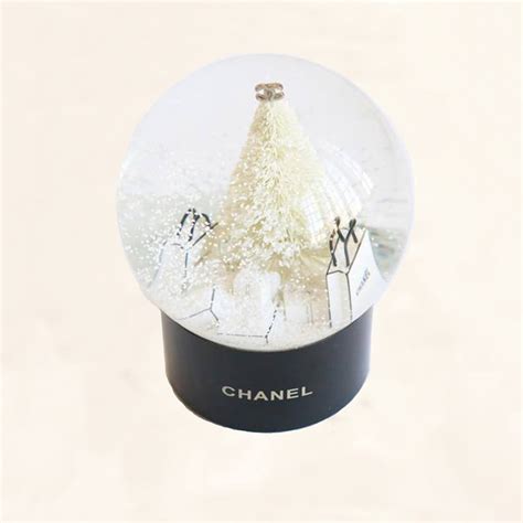 chanel snow globes for sale|chanel christmas snow globe.